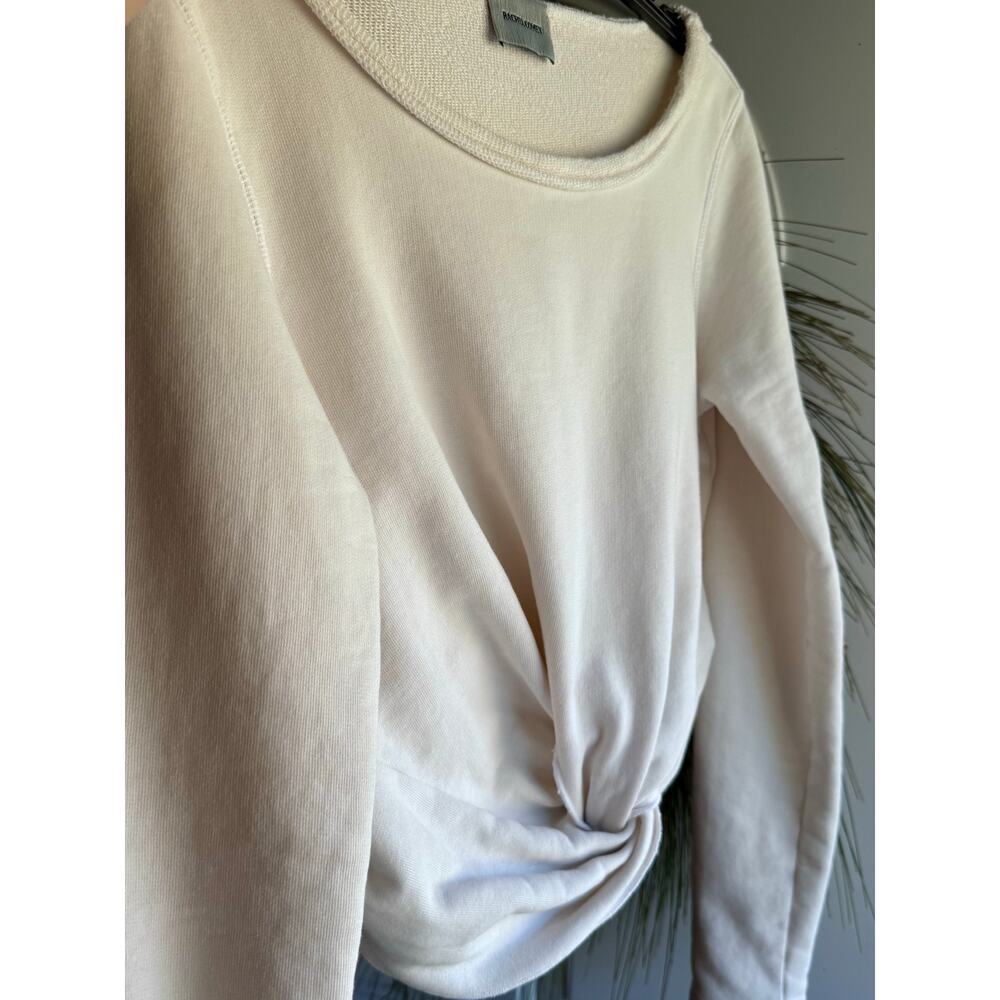 RACHEL COMEY Medium Argent Knotted Cropped long sleeve Cream/Oatmeal Sweatshirt - Picture 7 of 16